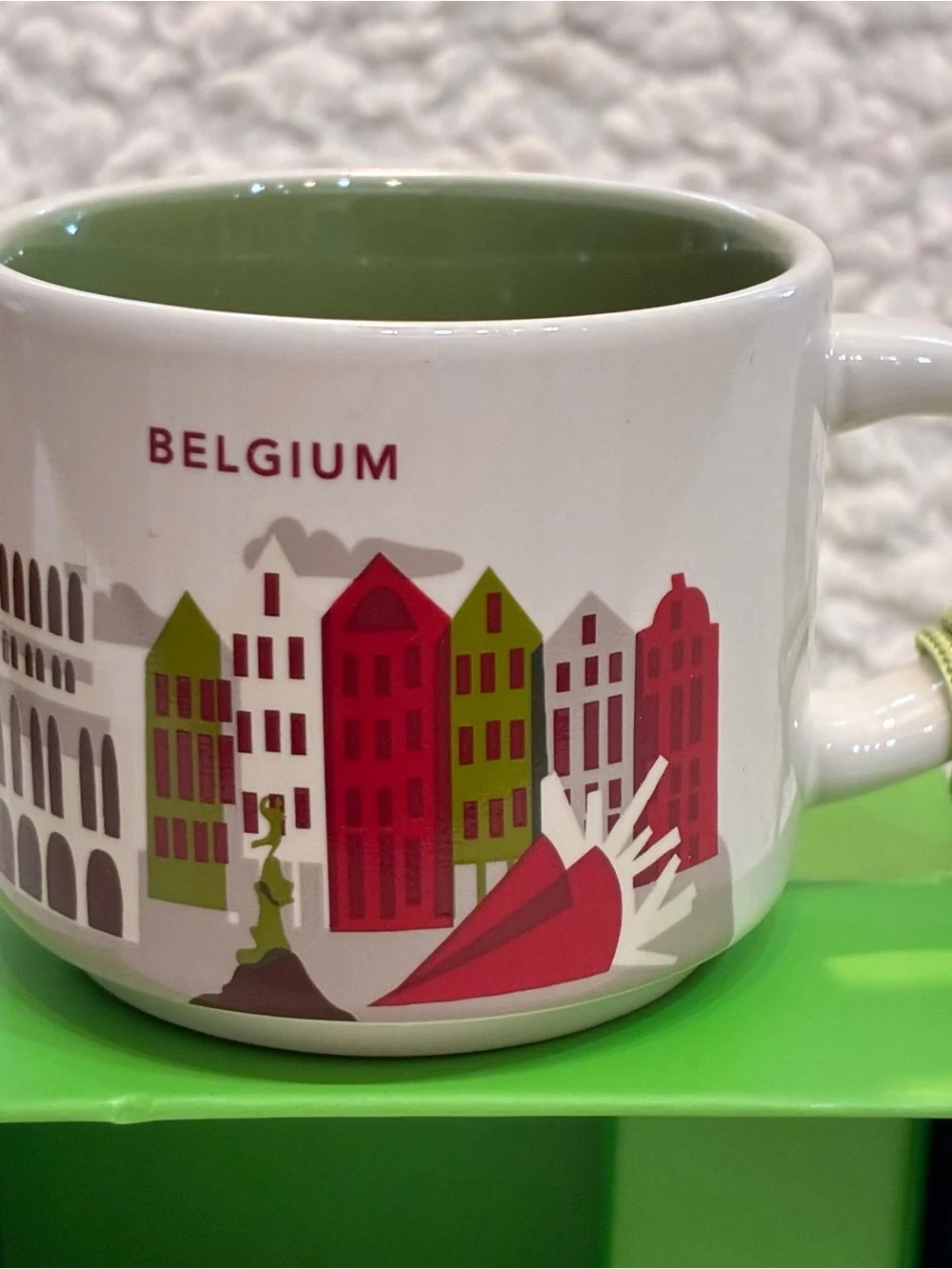 Starbucks 2025 City Mug Cup You are here Series YAH Ornament Belgium 2oz NEW